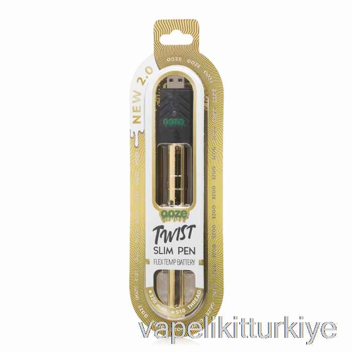 Vape Elektronik Sigara Sızıntısı Ince Büküm Kalem 2.0 Esnek Geçici Pil şanslı Altın